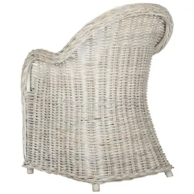 Sea7001c Safavieh Callista Wicker Club Chair White Washed