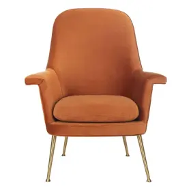Sfv4701c Safavieh Couture Home Aimee Retro Glam Sienna Velvet Arm Chair