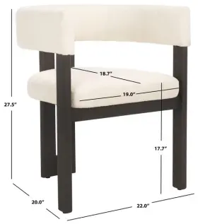 2172763001 Safavieh Sfv7236a Florabelle Boucle Arm Chair Reduced Price