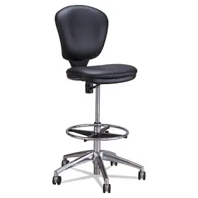 3442bv Safco Chair Ext Ht Mtro Vnyl Bk Products 073555344202
