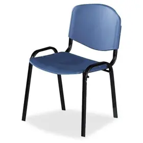 4185bu Safco Contour Stack Chairs - Polypropylene Blue Seat Steel