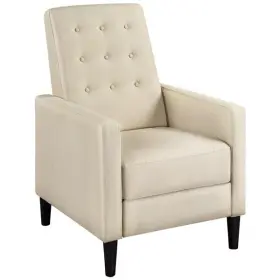 Brarut0001 Saleall2100 Modern Single Reclining Chair Adjustable Back And Footrest Tufted Upholstered Sofa