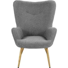 Brxctn000101 Saleall2100 Living Room Chair Fabric Armchair Reading Wood-tone Metal Legs Gray