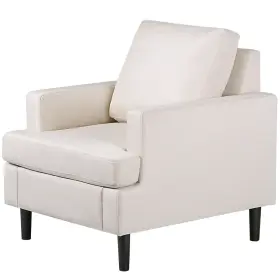 H01-3631 Segawe Modern Accent Chair Upholstered Reading Armchair With Wood Legs Mid-century