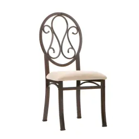 Bc1491 Sei Furniture Lucianna Dining Chairs - Set Of 4 Dark Brown Frame With Beige Suede Seat