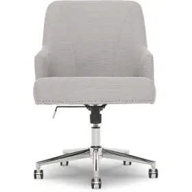 48371 Serta Leighton Fabric Home Office Chair Light Gray