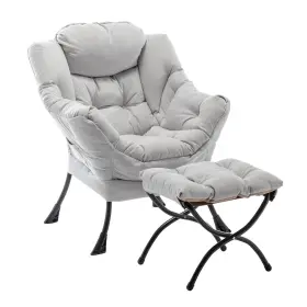 Seshinell 331632829488 Lazy Chair With Ottoman Modern Accent Lounge Leisure Sofa A