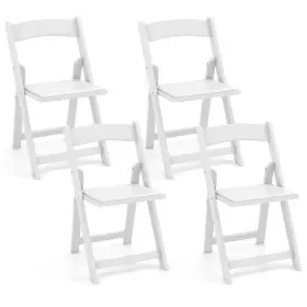 Set 197867212803 Of 4 Dining Chairs Foldable Kitchen Chair With Rubber Wood Legs And Padded S