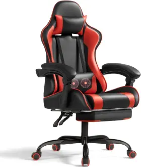 Shahoo 768469409184 With Footrest And Massage Lumbar Support Ergonomic Computer Chairs