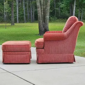 3367l Sherrill Furniture Lounge Chair #3367l And Ottoman 8-way Hand-tied Spring System