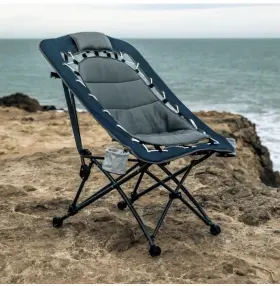 Ic58922 Shift Shft Foldable Rectangular Air Mesh Outdoor Bungee Chair Blue/gray Pack Of 1 Nib