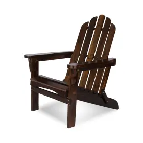 4658bb-burntbrown Shine Company Marina Adirondack Chair Back And Seat - Scratch Dent
