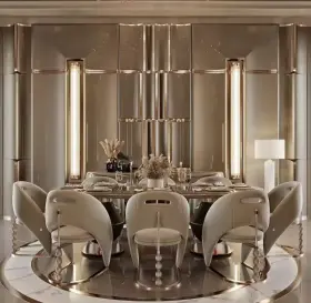 Itlux-ch4-goldvelvet Shopaura Living Italian Luxury Dining Chair Set Of 4 Velvet Upholstery Gold Stainless Frame