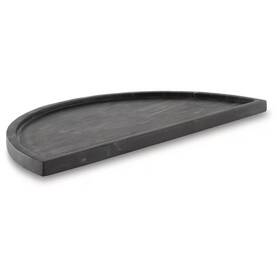 Signature Design By Ashley 705353108273 Cortsen Black Irregular Marble 20 Inch Decorative Tray