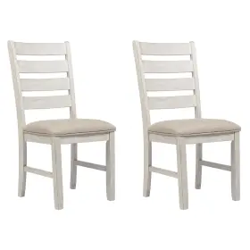 Signature Design By Ashley 746705699179 Skempton Modern Farmhouse Dining Room Chair 2 Count Whitewash