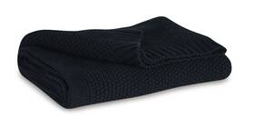 Signature Design By Ashley A1001086t Gayelery Cotton Throw Blanket Black Soft Machine