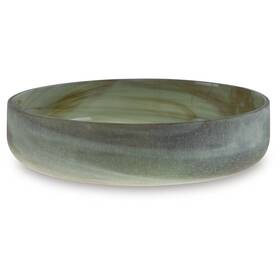 Signature Design By Ashley A2000719 Bannington Glass Bowl In Sage Green