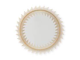 Signature Design By Ashley A8010405 Wainport Accent Mirror Gold Finish Sunburst Metal