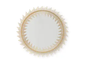 A8010405 Signature Design By Ashley Wainport Accent Mirror Gold Finish Sunburst Metal A8010405 Signature Design By Ashley Wainport Accent Mirror Gold Finish Sunburst Metal