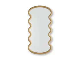 A8010412 Signature Design By Ashley Serendis Accent Mirror Brown Wavy Organic Wall A8010412 Signature Design By Ashley Serendis Accent Mirror Brown Wavy Organic Wall