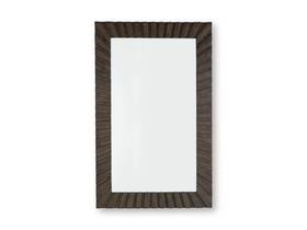Signature Design By Ashley A8010428 Advin Accent Mirror Dark Brown Contemporary