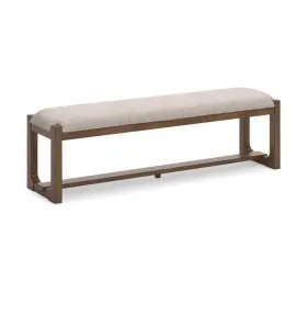 D974-00 Signature Design By Ashley Cabalynn Farmhouse 63 Inch Dining Bench Light Brown