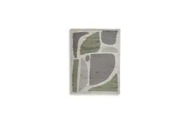 R407352 Signature Design By Ashley Anburgh 5ft X 7ft Shag Area Rug Gray/green/ivory