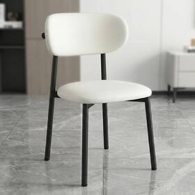 Silquesense Cyb-01 Modern Dining Chairs Upholstered Room Chair With Curved Backrest Sof