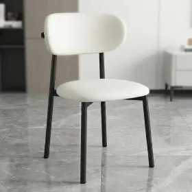 Cyb-01 Silquesense Modern Dining Chairs Upholstered Room Chair With Curved Backrest Sof