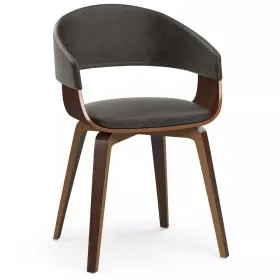 91117311 Simpli Home Simplihome Vegan Leather Dining Chair Lowell Distressed Brown