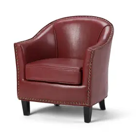 Axctub-004-rrd Simpli Home Kildare 29 Inch Wide Transitional Tub Chair Radicchio Red