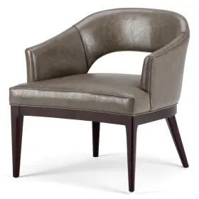 Axctub-006-eg Simpli Home Mallory Mid Century Tub Chair Elephant Grey