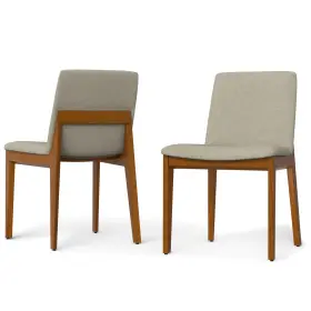 Simplihome 055663219306 Selena Dining Chairs - Scandinavian-inspired Solid Ash Wood Set Of 2
