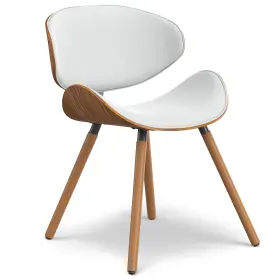 Simplihome 055663222405 Marana Dining Chair In White Vegan Faux Leather 20.7 X 21.3 29.3 Inches C
