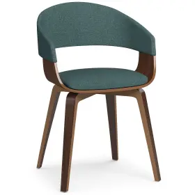 Simplihome 840469074699 Lowell Mid Century Modern Bentwood Dining Chair Light Turquoise Blue