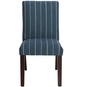 51068577 Skyline Furniture Cotton Linen Dining Chair Texture Contemporary Room Denim Blue