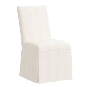 Skyline Furniture 84183401 James Slipcover Armless Dining Chair Zuma White