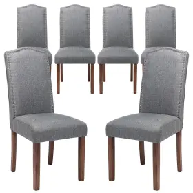 Snugway 614167665462 Stylish Upholstered Parsons Dining Chair With Nailhead Trim And Sturd
