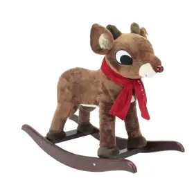 Soft Landing 667902078218 Rudolph The Red-nosed Reindeer Musical And Light - Up Nose Character Rocker R