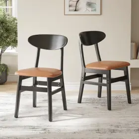 Soohow 942348321109 Dining Chairs Mid Century Modern Faux Leather With Upholstered Comfortable