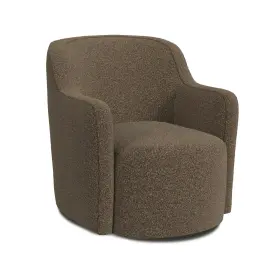 K8727-f2435-v Spatial Order Upholstered 360 Barrel Back Swivel Chair Accent Chairs For M