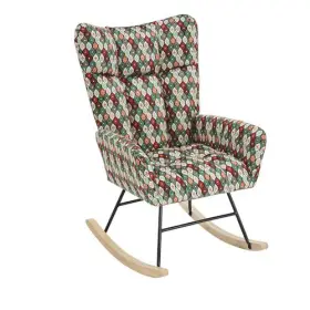 Spoflyinn 955624569188 Nursery Rocking Chair Upholstered Reading With Solid Wood Le