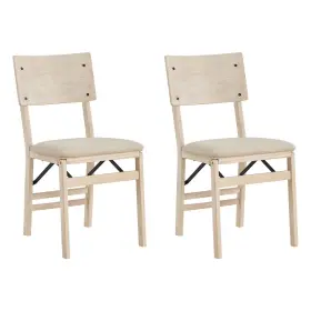 0480.6b992-u-a Stakmore Aztec Curved Back Upholstered Chairs Set Of 2 Unfinished Open Box