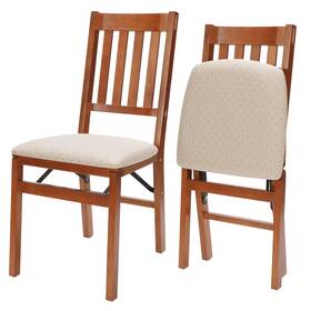 Stakmore 4540.6h792-u-b Stackmore Arts And Craft Wooden Folding Chairs With Padded Seats Cherry Used