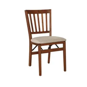 54335020 Stakmore Set Of 2 School House Folding Chair Cherry - Upholstered Seat