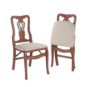 Stakmore 562759 2pc Queen Anne Folding Chairs Cherry -