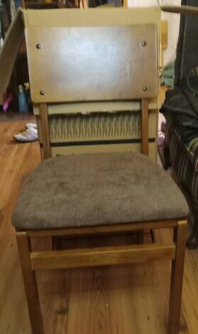 Stakmore 90896863 Set Of 2 Aztec Folding Chairs Fruitwood Finish No Assembly Polyester