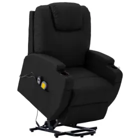 Stand Massage Chair Black Faux Leather Adult 719883991009 Up