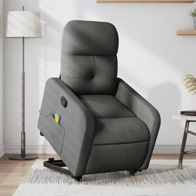 Stand Massage Recliner Chair Dark Green 721012221574 Up Fabric