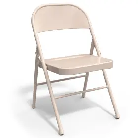 St63117-cc Staples Taupe Metal Folding Chairs 4/pk 2720168